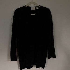 Black felt sweater